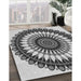 Machine Washable Transitional Platinum Silver Gray Rug in a Family Room, wshpat1910gry