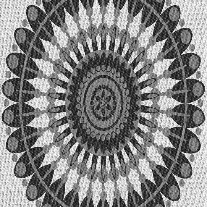 Machine Washable Transitional Platinum Silver Gray Rug, wshpat1910gry