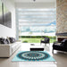 Machine Washable Transitional Blue Rug in a Kitchen, wshpat1910lblu