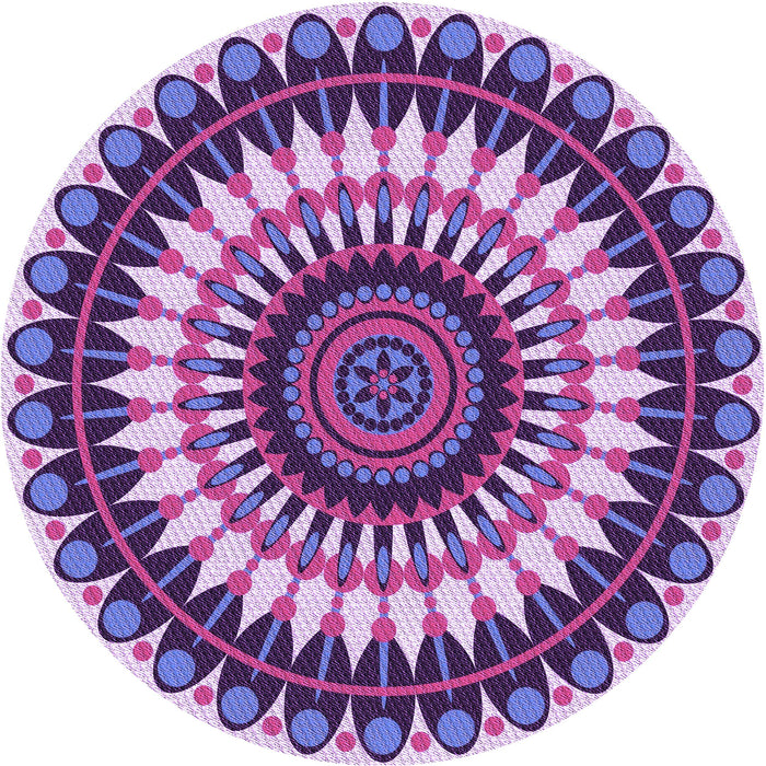 Square Patterned Dark Magenta Purple Rug, pat1910pur