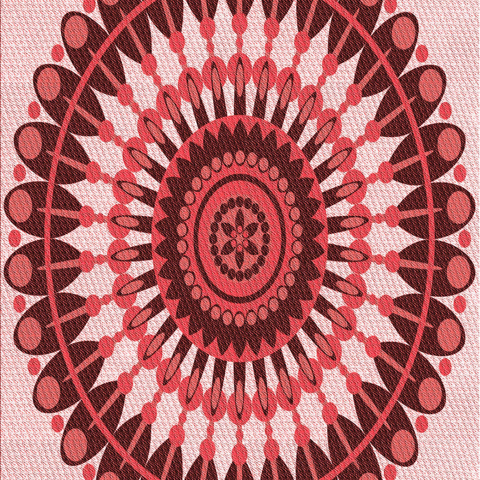 Machine Washable Transitional Pastel Pink Rug, wshpat1910rd