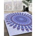 Machine Washable Transitional Slate Blue Rug in a Family Room, wshpat1911blu