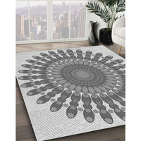 Patterned Smokey Gray Rug, pat1911gry