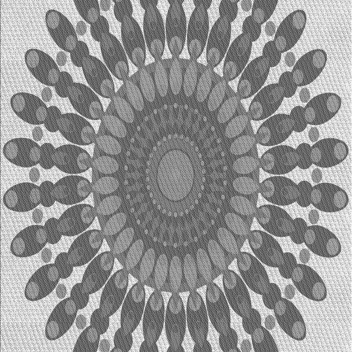 Patterned Smokey Gray Rug, pat1911gry