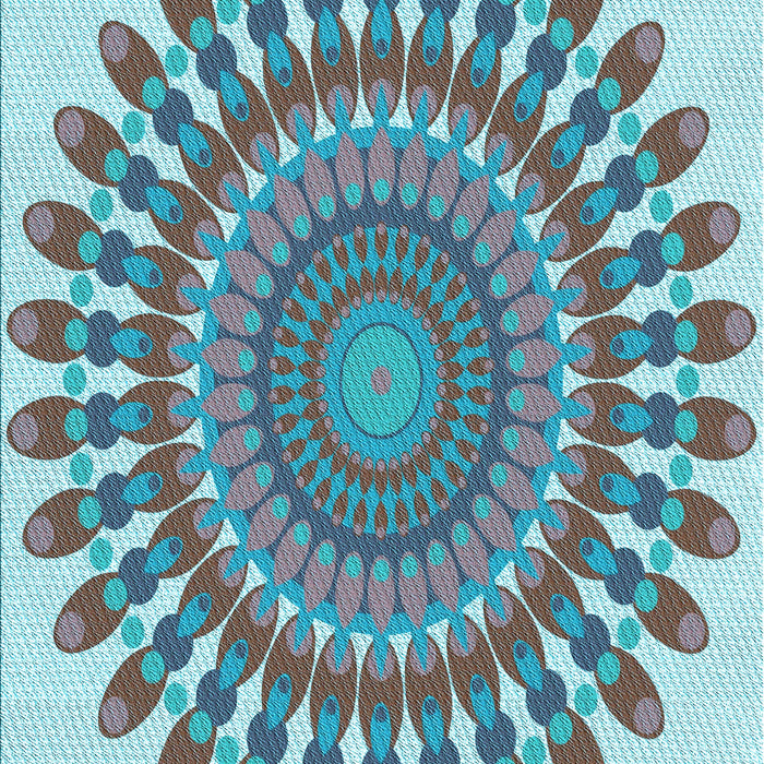 Patterned Blue Rug, pat1911lblu