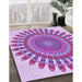 Machine Washable Transitional Crimson Purple Rug in a Family Room, wshpat1911pur