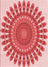 Patterned Pastel Pink Rug, pat1911rd