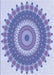 Machine Washable Transitional Periwinkle Purple Rug, wshpat1912blu