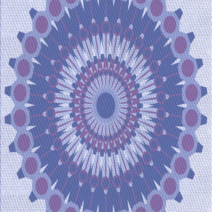 Machine Washable Transitional Periwinkle Purple Rug, wshpat1912blu