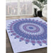 Patterned Periwinkle Purple Rug in Family Room, pat1912blu