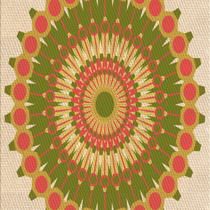 Patterned Dark Bisque Brown Rug, pat1912org