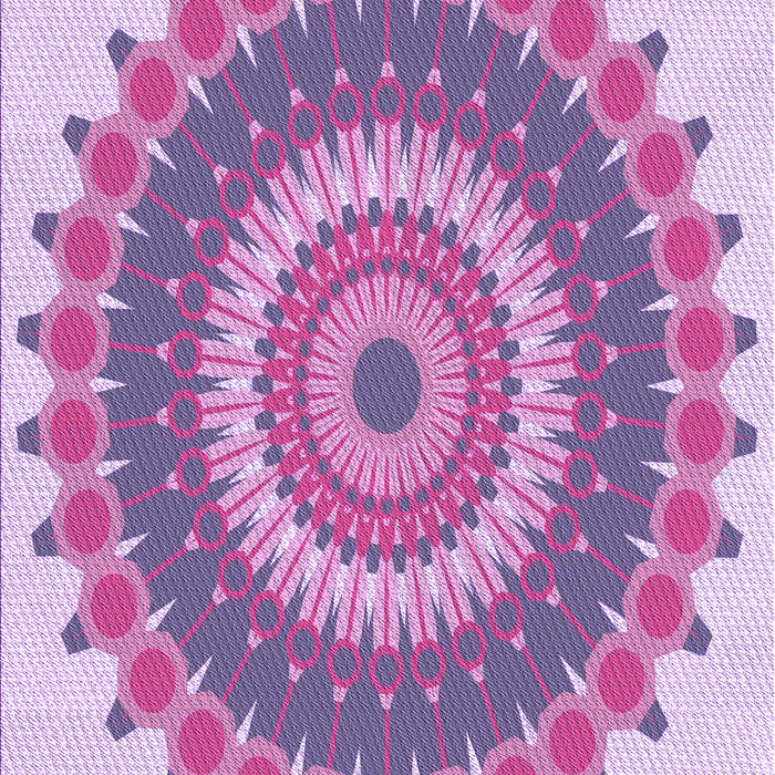 Machine Washable Transitional Orchid Purple Rug, wshpat1912pur