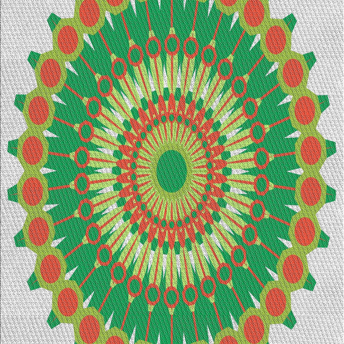 Patterned Brown Novelty Rug, pat1912