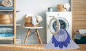 Machine Washable Transitional Blue Rug in a Washing Machine, wshpat1913blu