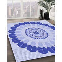 Patterned Blue Rug, pat1913blu