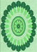Patterned Jade Green Rug, pat1913grn