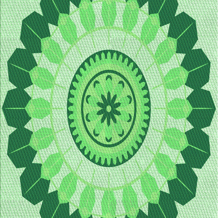 Patterned Jade Green Rug, pat1913grn