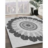 Patterned Smokey Gray Rug, pat1913gry