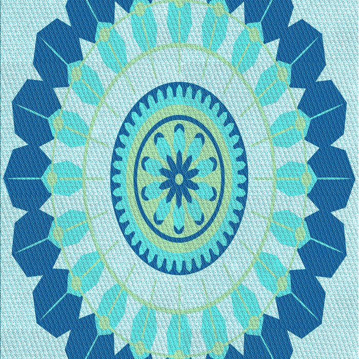 Patterned Blue Rug, pat1913lblu