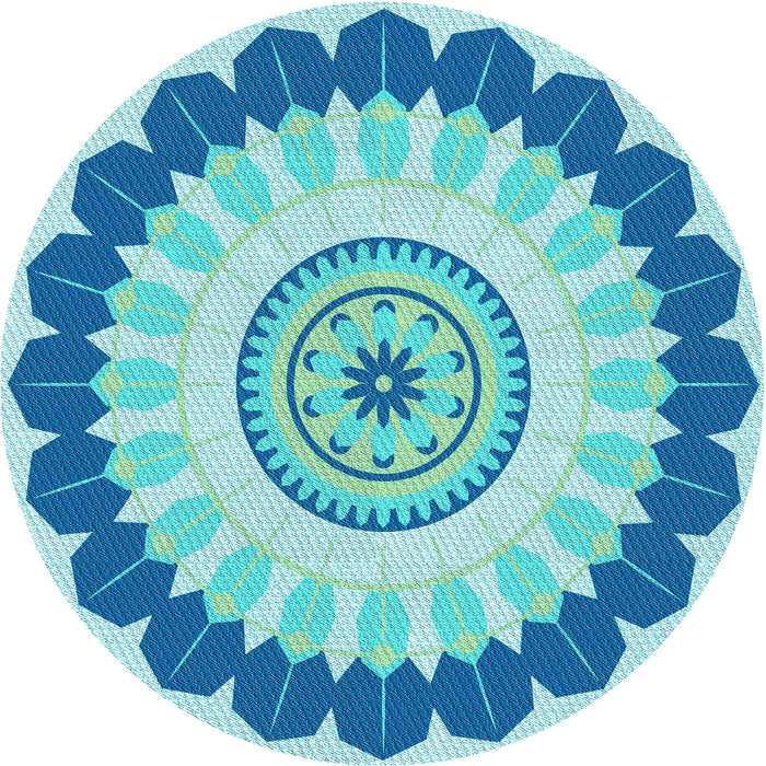 Square Machine Washable Transitional Blue Rug in a Living Room, wshpat1913lblu