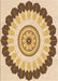 Patterned Brown Gold Rug, pat1913org