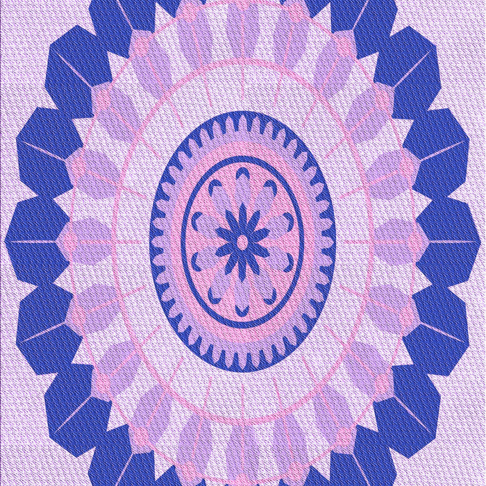 Patterned Blossom Pink Rug, pat1913pur