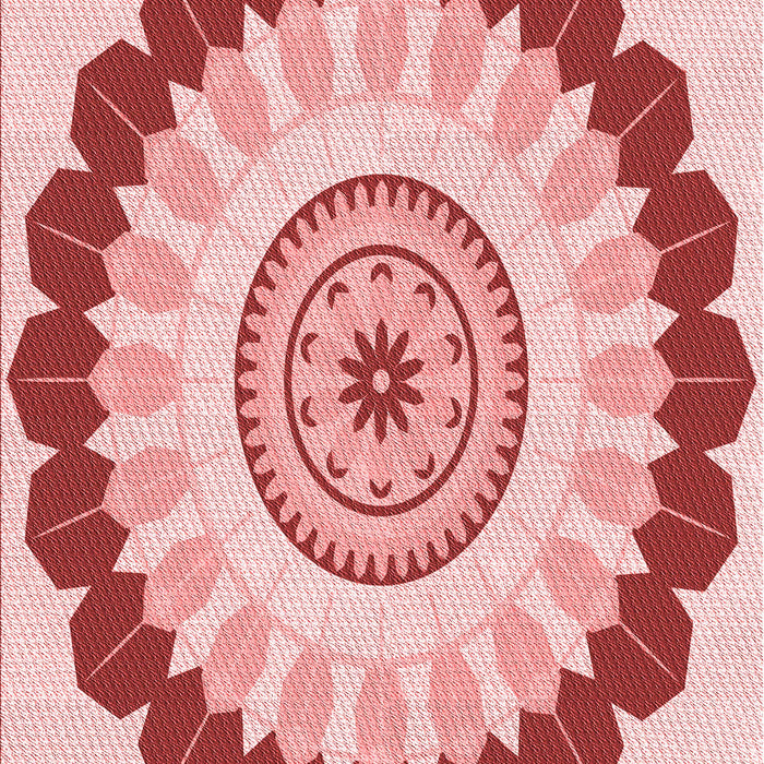 Machine Washable Transitional Red Rug, wshpat1913rd