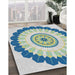 Machine Washable Transitional Steel Blue Rug in a Family Room, wshpat1913