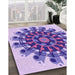 Machine Washable Transitional Mauve Purple Rug in a Family Room, wshpat1914pur