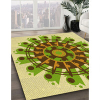 Patterned Green Rug, pat1914yw