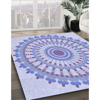 Patterned Blue Rug, pat1915blu