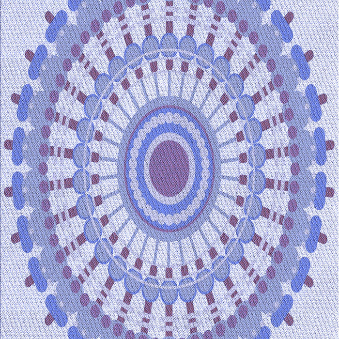 Machine Washable Transitional Blue Rug, wshpat1915blu