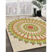 Machine Washable Transitional Cinnamon Brown Rug in a Family Room, wshpat1915brn