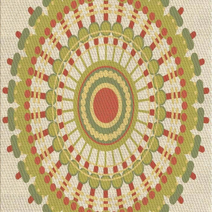 Patterned Cinnamon Brown Rug, pat1915brn