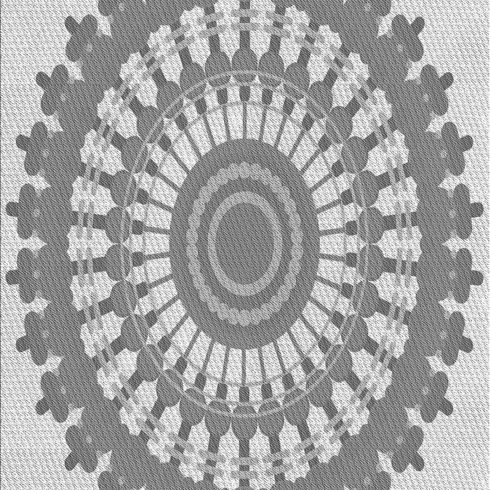 Machine Washable Transitional Gray Rug, wshpat1915gry