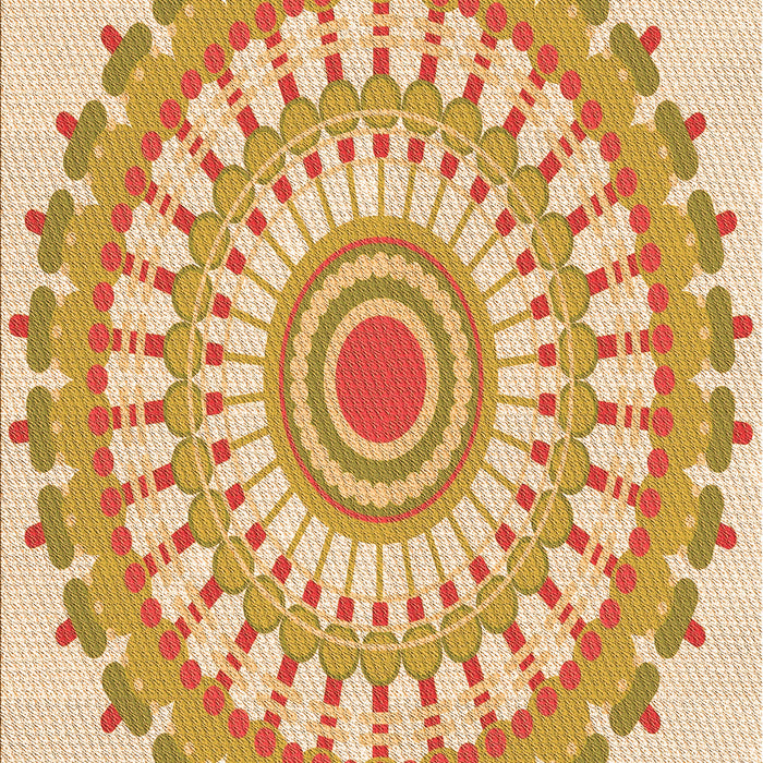 Patterned Orange Rug, pat1915org