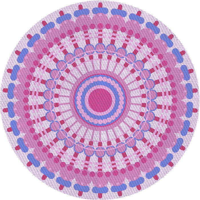 Square Machine Washable Transitional Blossom Pink Rug in a Living Room, wshpat1915pur