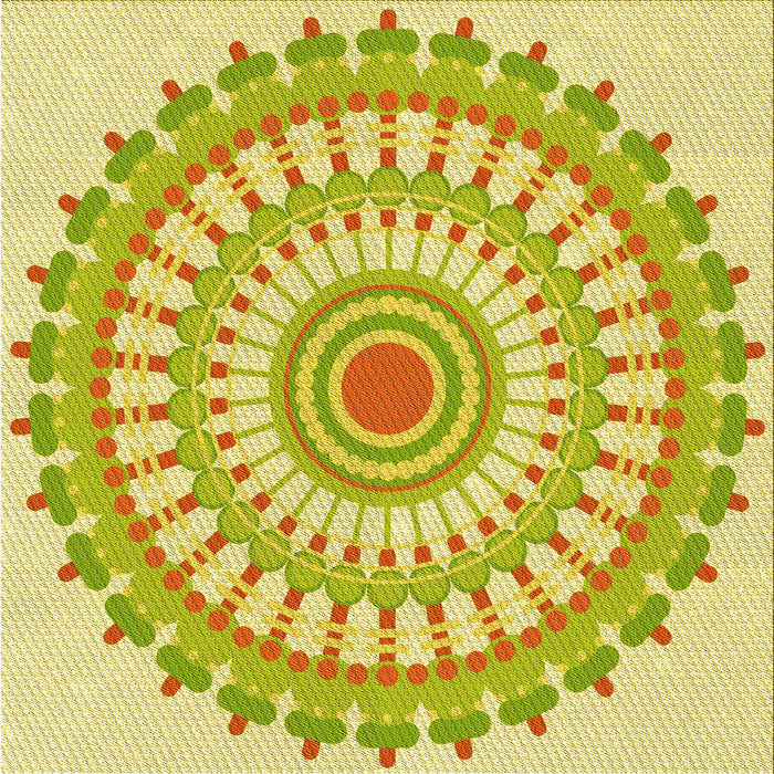 Round Machine Washable Transitional Caramel Brown Rug, wshpat1915yw