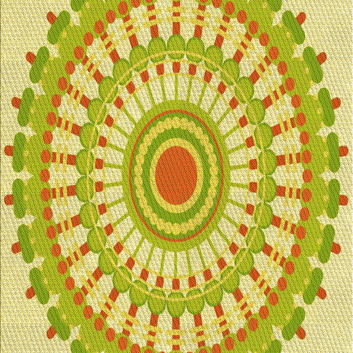 Patterned Caramel Brown Rug, pat1915yw