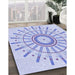 Machine Washable Transitional Lavender Blue Rug in a Family Room, wshpat1916blu