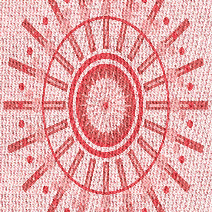 Machine Washable Transitional Light Rose Pink Rug, wshpat1916rd