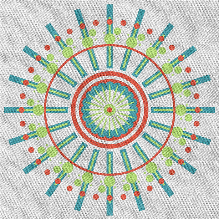 Sideview of Machine Washable Transitional Light Rose Green Rug, wshpat1916