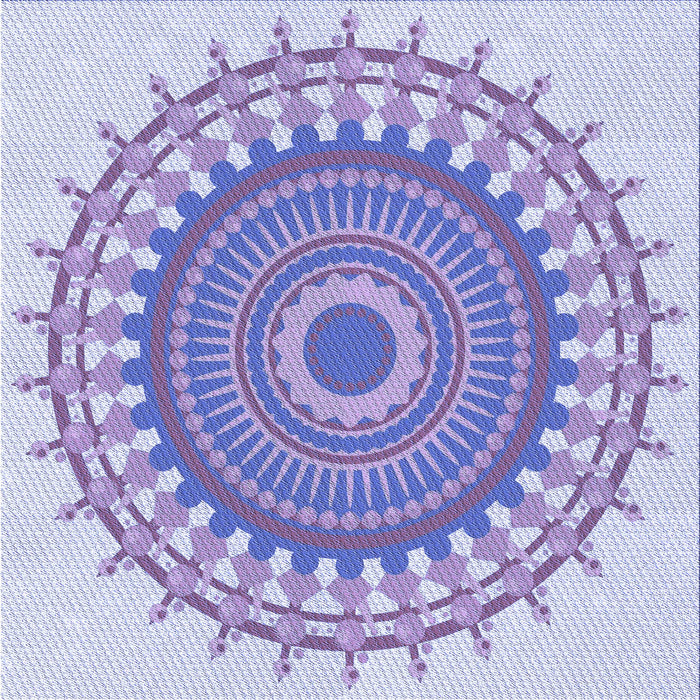 Round Machine Washable Transitional Medium Slate Blue Rug, wshpat1917blu