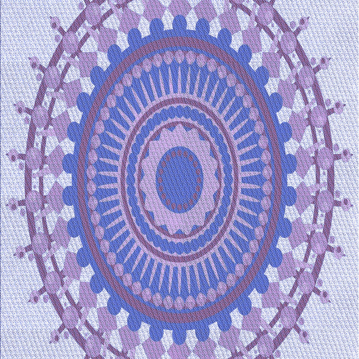 Patterned Medium Slate Blue Rug, pat1917blu