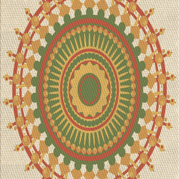 Patterned Brown Gold Rug, pat1917brn