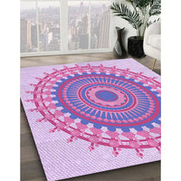 Patterned Mauve Purple Rug, pat1917pur