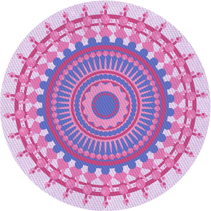 Square Patterned Mauve Purple Rug, pat1917pur