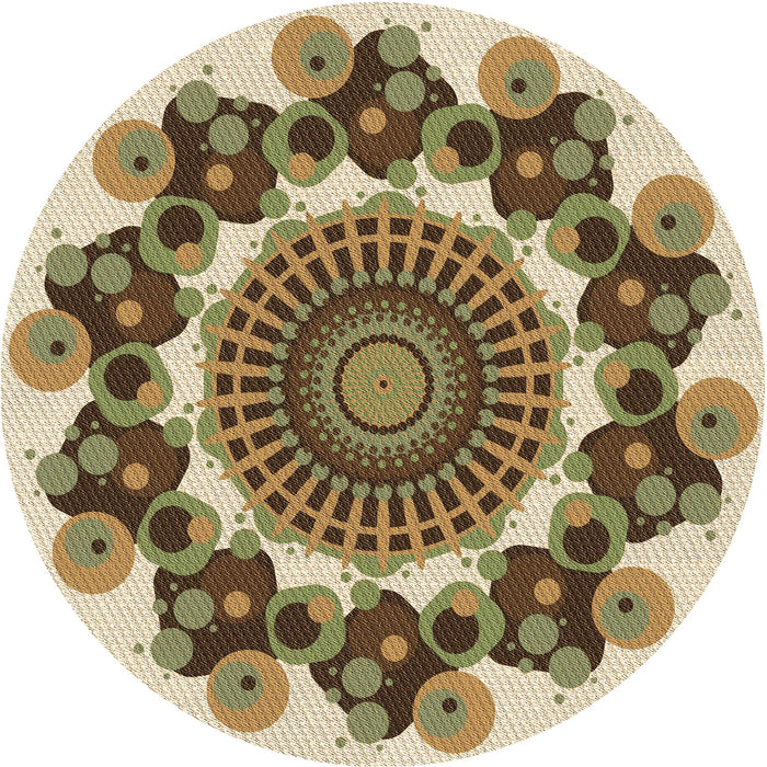 Square Patterned Red Brown Rug, pat1918brn