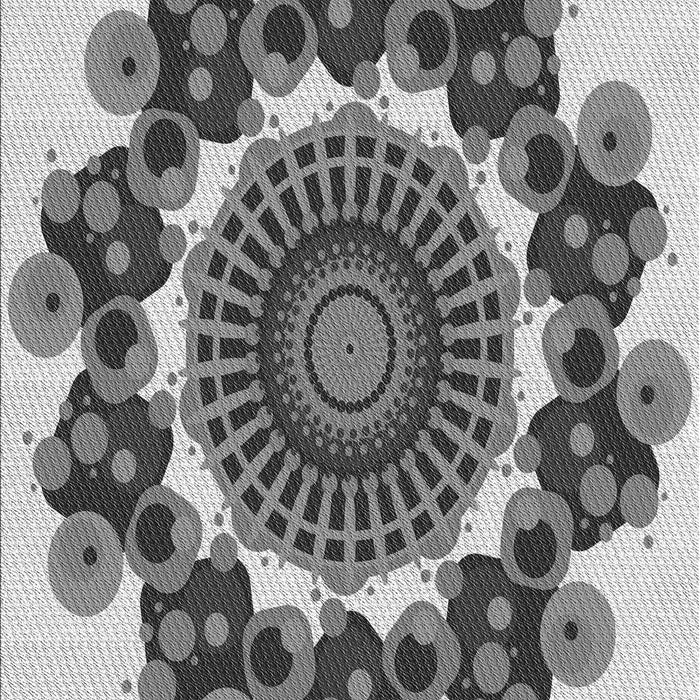 Machine Washable Transitional Platinum Silver Gray Rug, wshpat1918gry