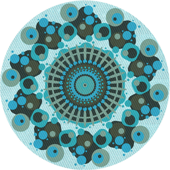 Square Machine Washable Transitional Blue Rug in a Living Room, wshpat1918lblu